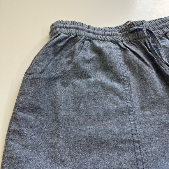 O.N.S. ONS One Nice Shop Cropped Pants Cotton Denim Blue Size Large - Picture 11 of 11